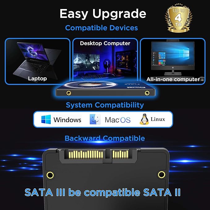 FX815 256GB SSD, 2.5" SATA SSD, Internal Solid State Drive, 3D NAND SLC Cashe - Image 5