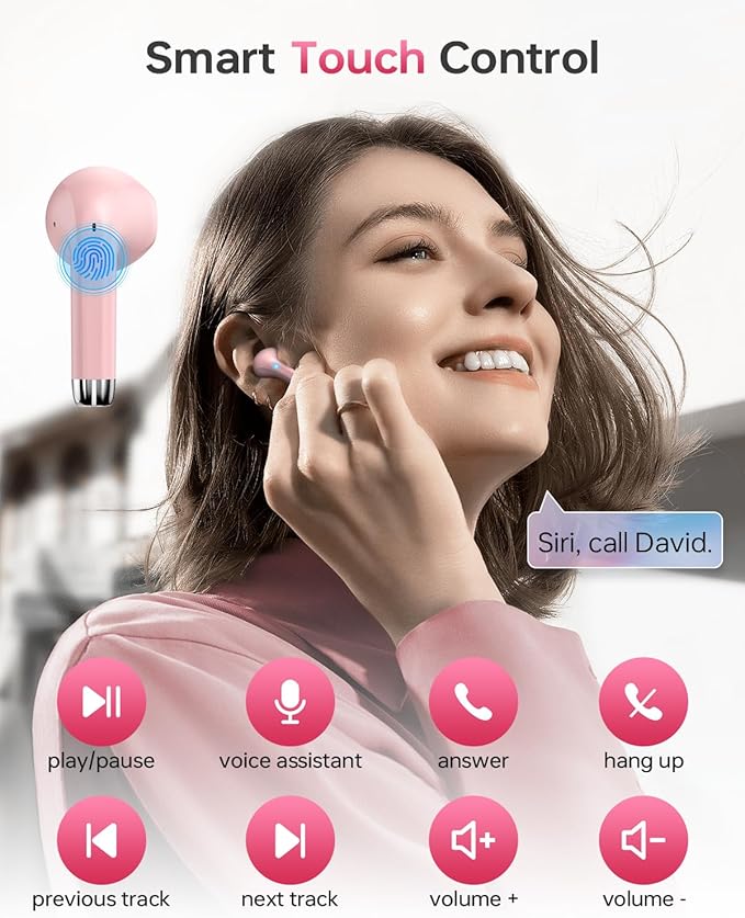 Wireless Earbuds Bluetooth 5.3 Headphones, 40Hrs Playback Stereo Ear Buds - Image 4