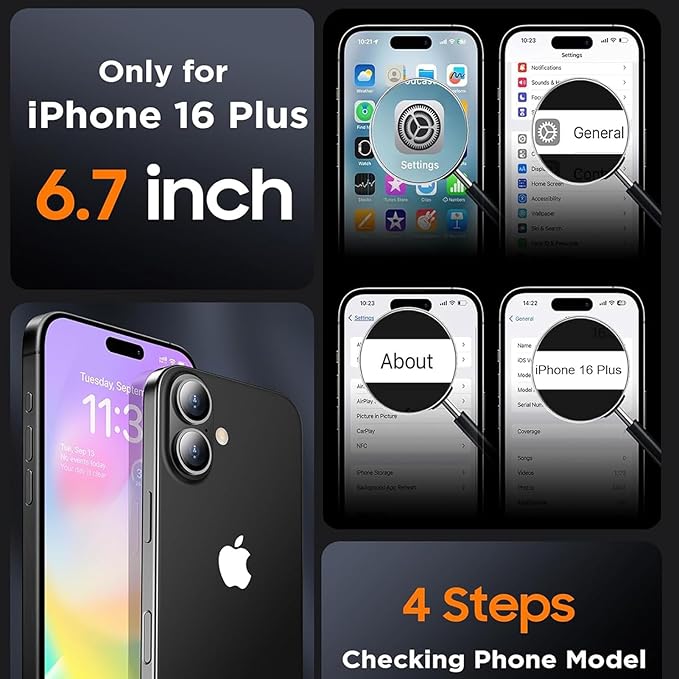Battery Case iPhone 16 Plus, Upgraded 12000mAh Rechargeable Portable Extended - Image 2
