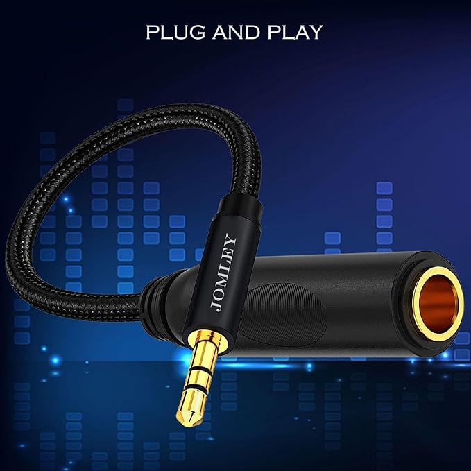 1/4 to 3.5mm Adapter, TRS 6.35mm Female to 3.5mm Male Headphone Adapter - Image 5