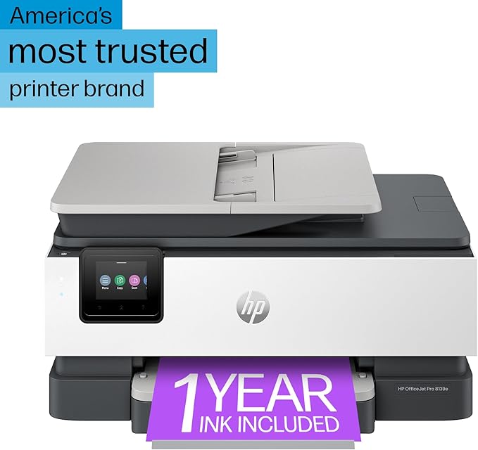 HP OfficeJet Pro 8139e Wireless All-in-One Color Inkjet Printer, Duplex - Image 5