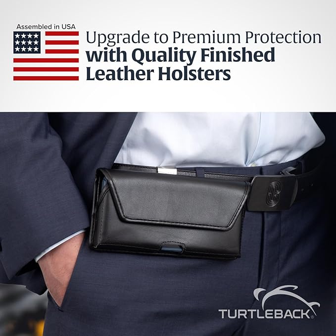 Turtleback Belt Clip for iPhone 16 Pro, 15 pro 14 Pro 13 Pro -Large- Fits - Image 6