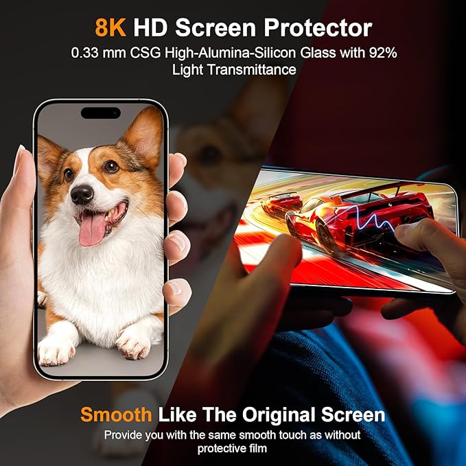 2 Pack Screen Protector for iPhone 16 Plus, Durable and Drop-Proof - Image 7