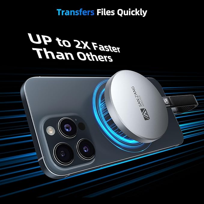 SAN ZANG MASTER External SSD 512GB Portable SSD Magnetic Ultra-Thin 7mm Modern - Image 6