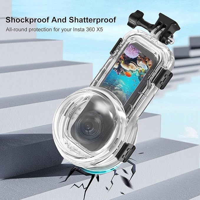 Invisible Dive Case for Insta360 X5, FotStdio Insta 360 X5 Waterproof Case - Image 5