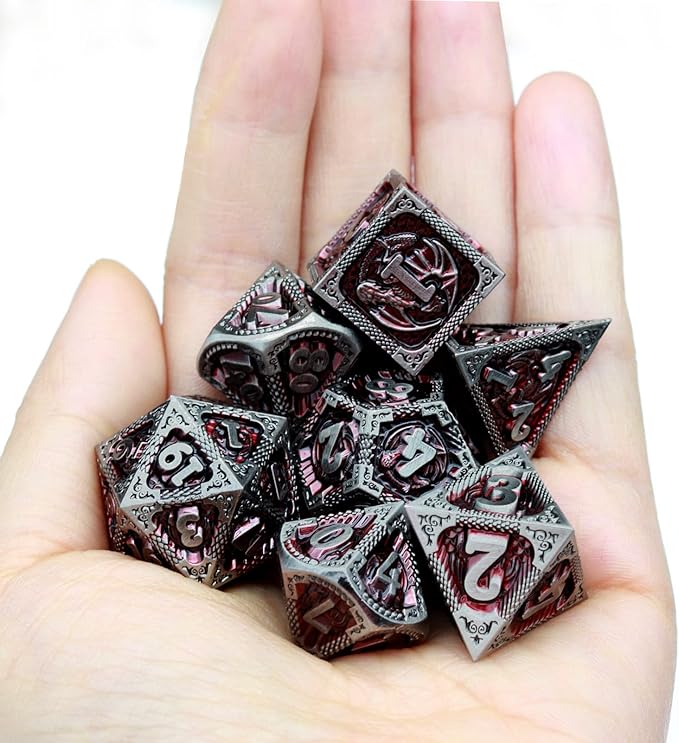 Haxtec DND Dice Set Metal D&D Dice Set - Image 7