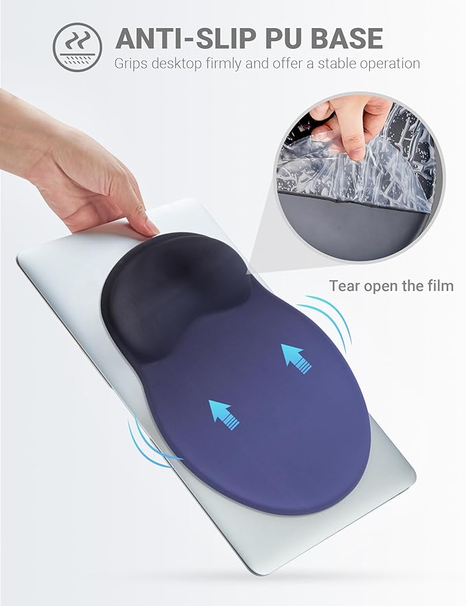 Ergonomic Mouse Pad Wrist Support, Comfortable Mouse Pad Wrist Rest, Relieve - Image 6