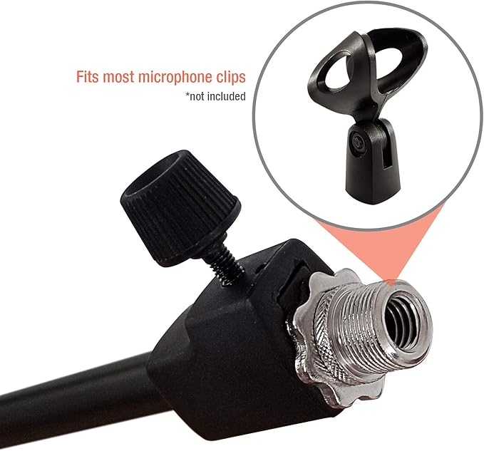 AxcessAbles Low-Profile Microphone Tripod Stand - Image 5