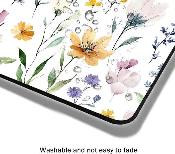 Mouse Pad, Cute Wildflowers Flowers Mouse Pads - Image 4