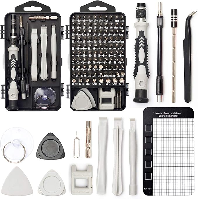 Precision Screwdriver Set, SHARDEN 122 in 1 Electronics Magnetic Repair Tool Kit by SHARDENToolkit