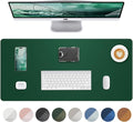 Leather Desk Pad Protector, Mouse Pad, Office Desk Mat, Non-Slip PU Leather by AFIING
