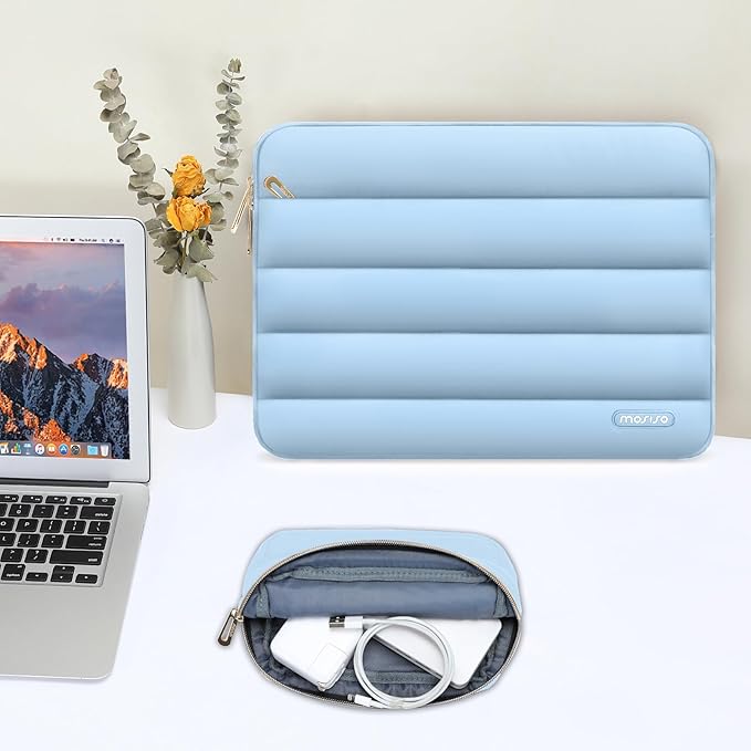 MOSISO 14 inch Laptop Case, 14 inch Puffy Laptop Sleeve Compatible - Image 5