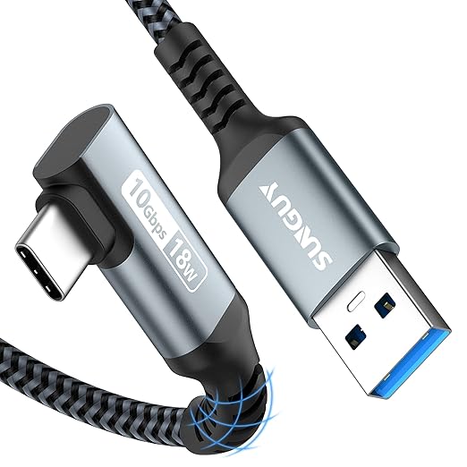 SUNGUY USB C Android Auto Cable 5FT, 3A USB C 3.1 Gen 2 to USB Cable 10Gbps by SUNGUY