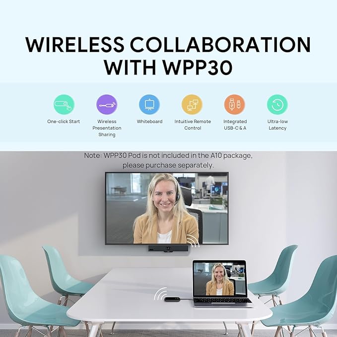 Yealink MeetingBar A10 Video Conference Room System 4K 120° Wide Angle Camera - Image 8
