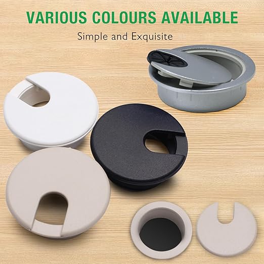 2 Pcs Desk Grommet 2" / 50 mm, Desk Cord Hole Cover, Cable Grommet ABS Plastic - Image 6
