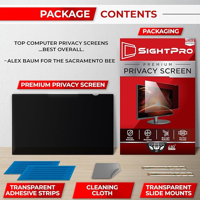 22 Inch 16:10 Computer Privacy Screen Filter - Image 6