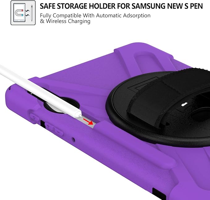 BRAECN Case for Galaxy Tab S6 10.5 2019, Hybrid Heavy Duty Shockproof Case - Image 3