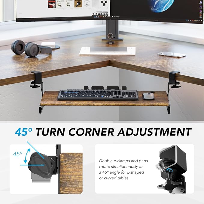 AX WABER Keyboard Tray Under Desk Pull Out - Image 6