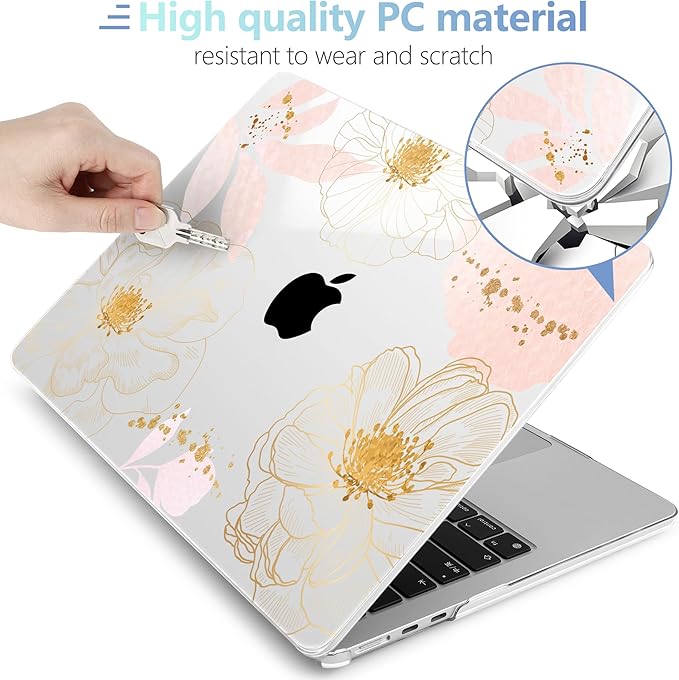 MEEgoodo Case for MacBook Air M4/M3/M2 13.6 inch 2025 2024 2022, Fit Model - Image 3