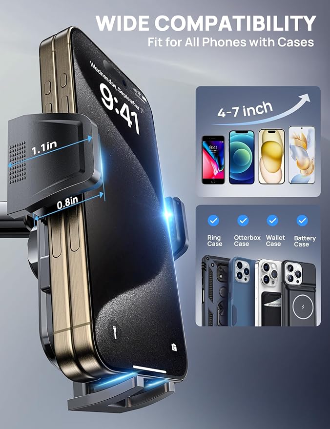 Dashboard Phone Holders for Your Car, Car Cell Phone Holder, Rotatable Suction - Image 4
