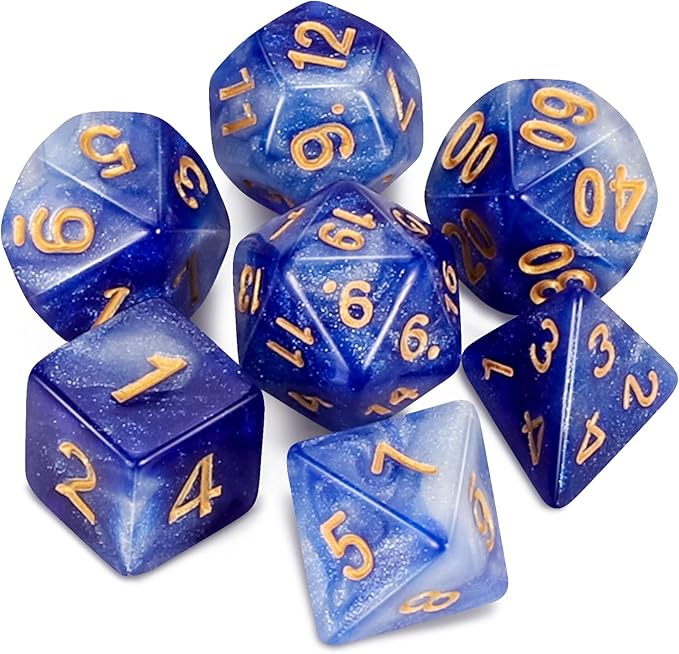 QMAY DND Dice Set -D&D Polyhedral Dice by QMAY