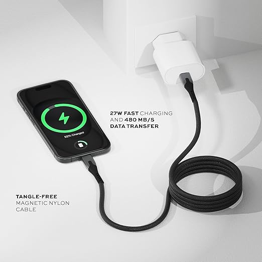 Statik MagStack USB to USB C Cable, Clutter-Free Magnetic Charging Cable - Image 3