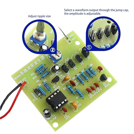 Soldering Practice Kit DIY Multiplex Waveform Generator Plug-in Circuit Kit - Image 4