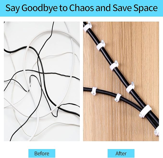 Cable Clips, 4mm 6mm 8mm 10mm, Wire Wall Clips - Image 3