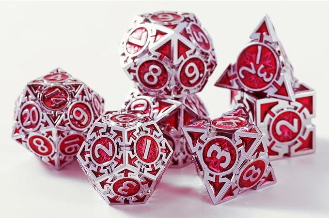 RULE DND Dice - Metal Polyhedral Set, Large Role Playing, MTG RPG Dice - Image 6