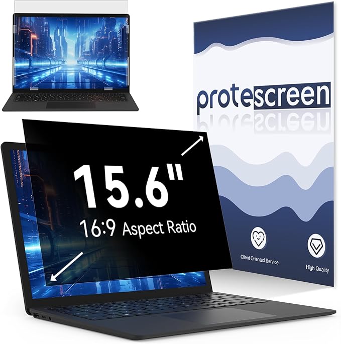 Laptop Privacy Screen 15.6 Inch Compatible by Protescreen