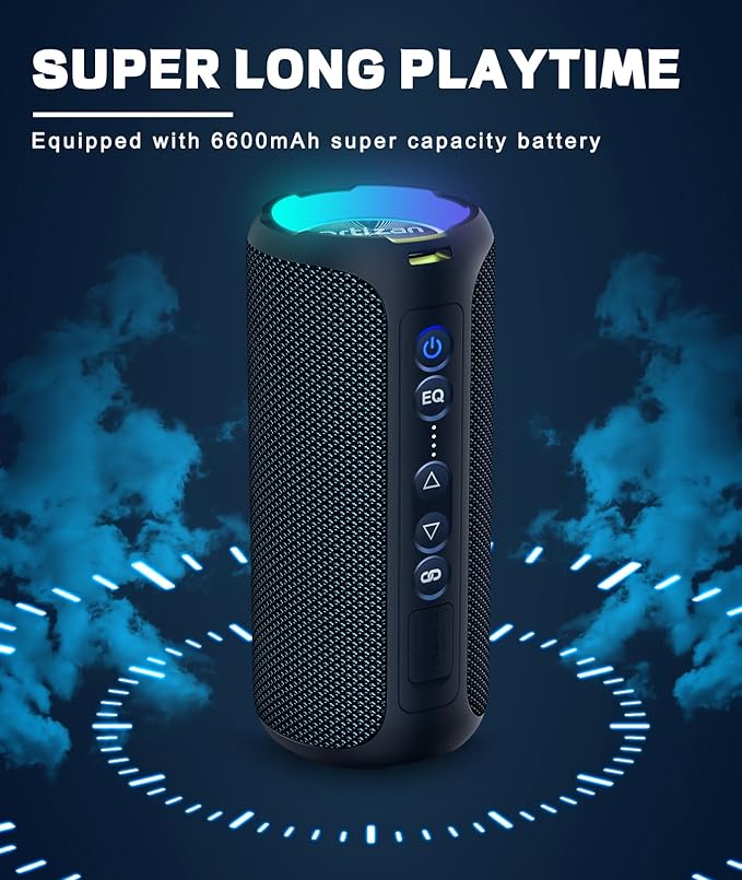 Ortizan Bluetooth Speakers, Portable Wireless Stereo Speaker - Image 5