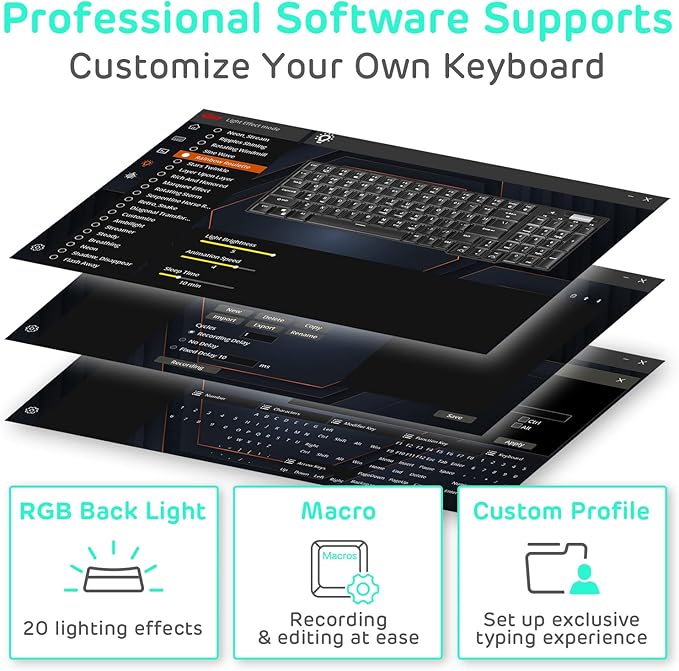 RK ROYAL KLUDGE RK96 RGB Limited Ed, 90% 96 Keys Wireless Triple Mode - Image 7