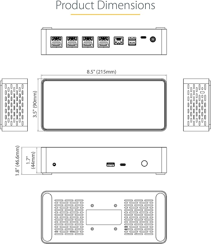 StarTech.com USB-C Quad Monitor Docking Station - Image 11