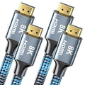 8K HDMI Cable 2 ft 2Pack, 48Gbps High Speed HDMI 2.1 Cable, Braided HDMI Cable by CABNEER