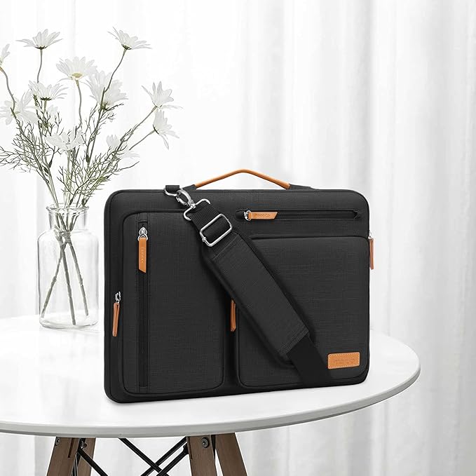 MOSISO 360 Protective Laptop Shoulder Bag, 15-15.6 inch Computer Bags Compatible - Image 7