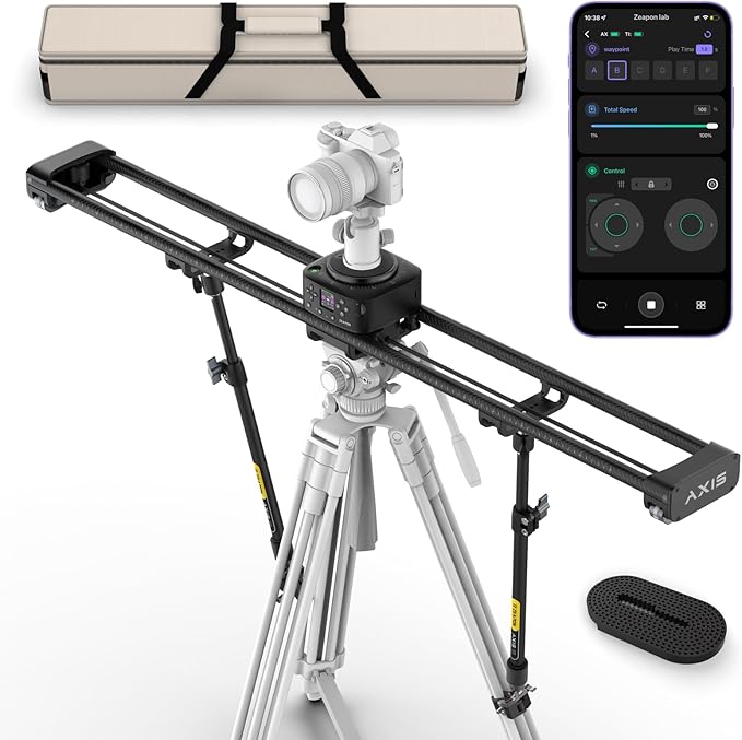 Zeapon AXIS 120 Multi-axis Motorized Camera Slider, LCD Screen APP Control by Zeapon