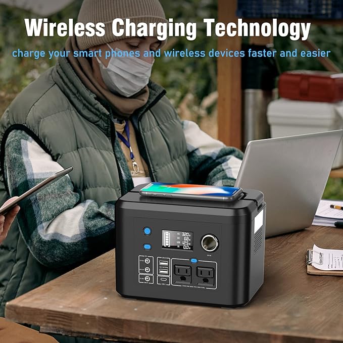 Portable Power Station 350W, Powkey 260Wh/70, 000mAh Backup Lithium Battery - Image 5