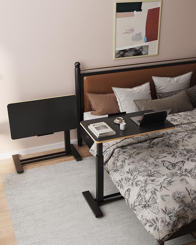 FLEXISPOT H7 PRO Mobile Standing Desk Adjustable Overbed Table Pneumatic - Image 3