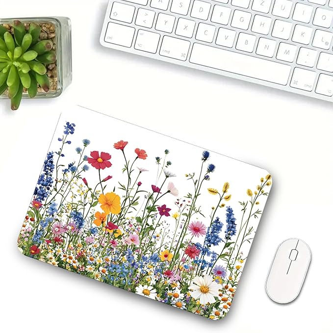 Colorful Floral Mouse Pad – Non-Slip, Waterproof by Unknown