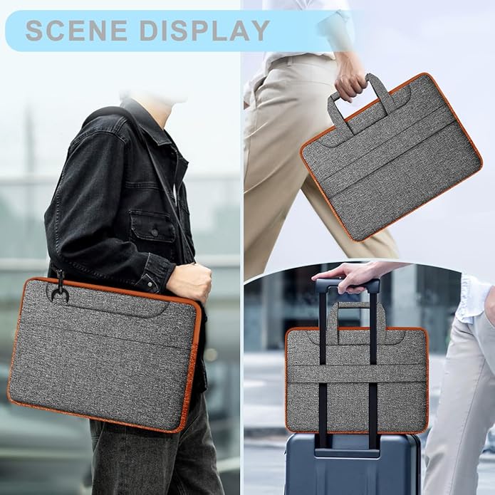 Universal Laptop Shoulder Bag 13-17.3 Inch Shockproof Briefcase - Image 6