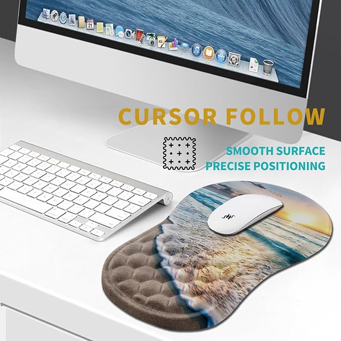 Hokafenle Ergonomic Mouse Pad Wrist Support, Wrist Rest Mousepad - Image 6