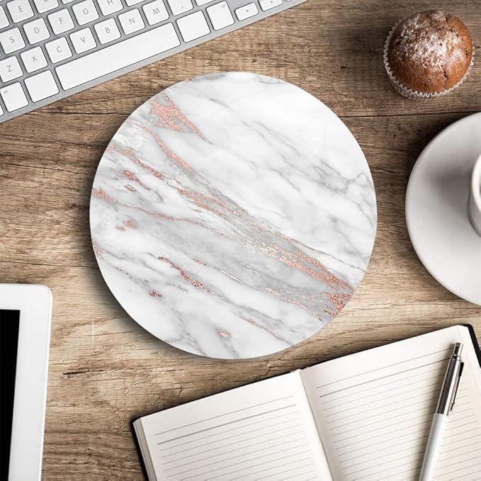 Premium Textured Round Mouse Pad - Image 5