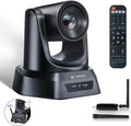 Wireless Conference Room Webcam, Church Live Streaming 10X USB 1080P 60fps PTZ by TONGVEO