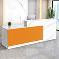 Reception Desk with Counter Modern Checkout Counter with Lockable Drawer by Unknown