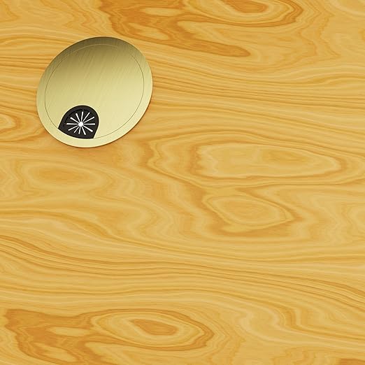 2 Pack Desk Grommet 2 Inch 50mm, Zinc Alloy Computer Desk Wire Hole Cover - Image 6