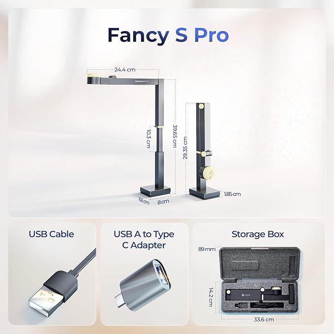 CZUR Fancy S Pro 12MP USB Document Camera - Image 9