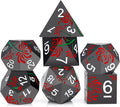 PJOY Metal Dice Set D&D Flower Dice Set DND Polyhedral Dice by PJOYDice