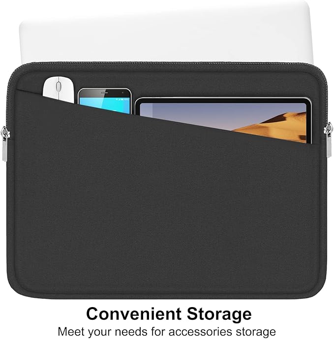 15.6 inch Laptop Case, Durable Computer Carrying Bag Protective Case Briefcase - Image 2