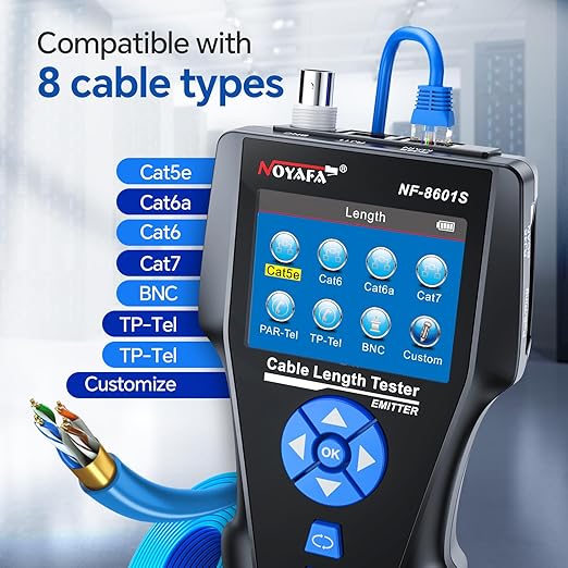 NOYAFA NF-8601S Network Cable Tester, Ethernet Tester Cable - Image 3