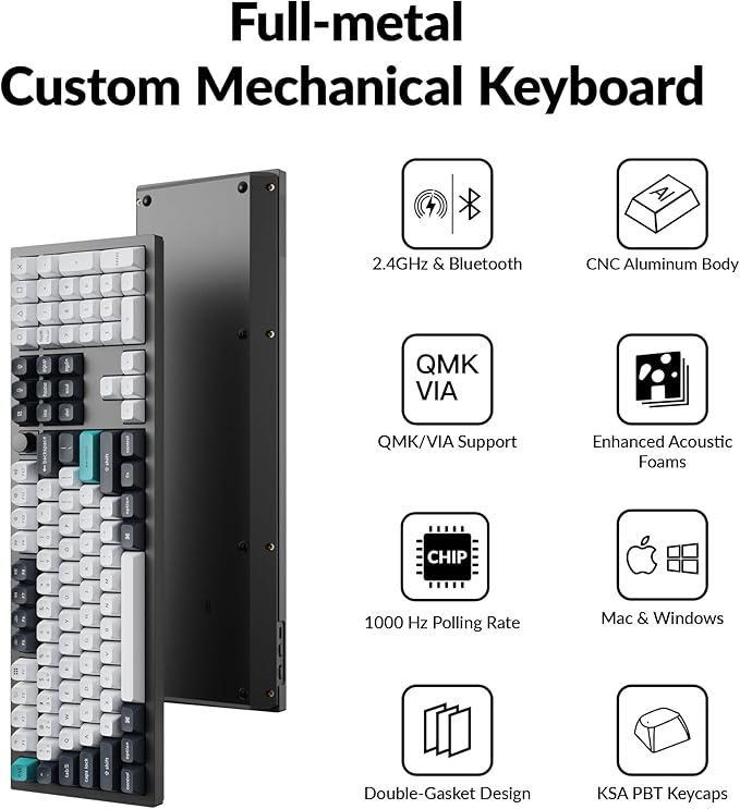 Keychron Q6 Max QMK/VIA Bluetooth Wireless /2.4 GHz/USB-C Wired Custom - Image 6